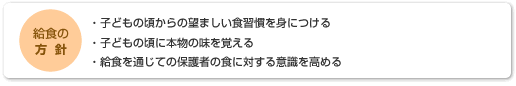 給食の方針